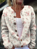 EVANTHEA™ | VINTAGE FLORAL KNIT CARDIGAN