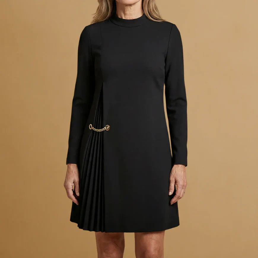 Sophie | Long Sleeve Pleated Dress