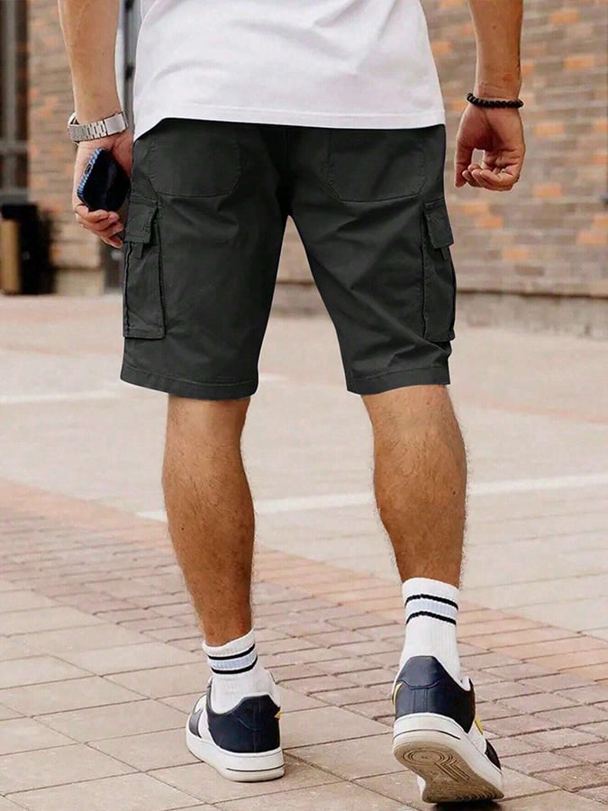 Black Elias -  Multi-Pocket Cargo Shorts | By Julian & Claire Toronto