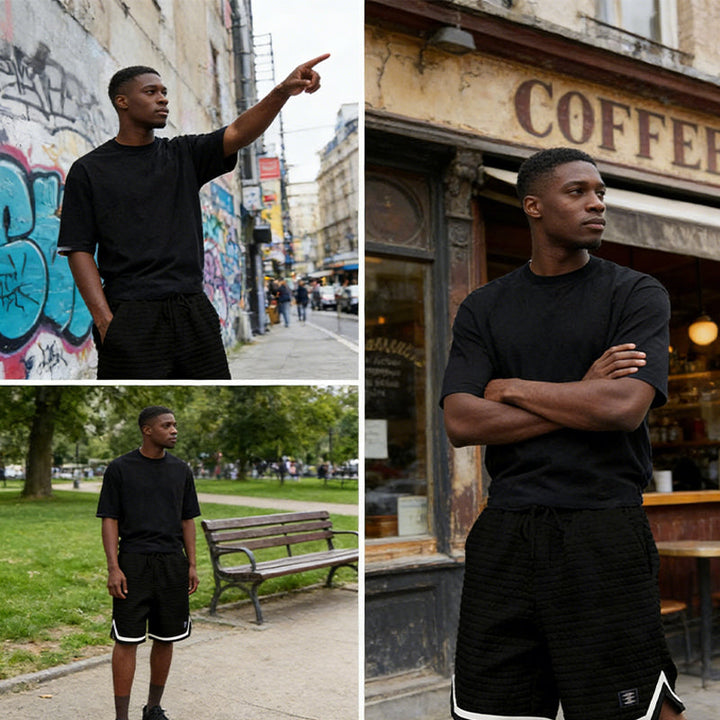 Black Stefano - Sport Shorts | By Julian & Claire Toronto